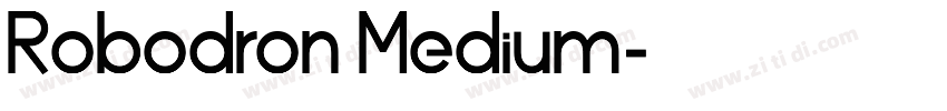Robodron Medium字体转换